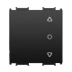 Viko Panasonic Thea Modüler Siyah 2M Tek Düğmeli Jaluzi Anahtar Düğme/Kapak