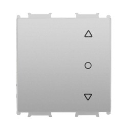 Viko Panasonic Thea Modüler Metalik Beyaz 2M Tek Düğmeli Jaluzi Anahtar Düğme/Kapak