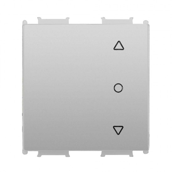 Viko Panasonic Thea Modüler Metalik Beyaz 2M Tek Düğmeli Jaluzi Anahtar Düğme/Kapak