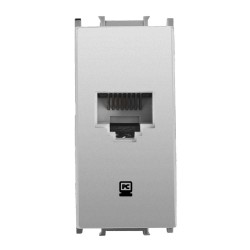 Viko Panasonic Thea Modüler Metalik Beyaz 1M Data Prizi Cat6 Mekanizma + Düğme/Kapak