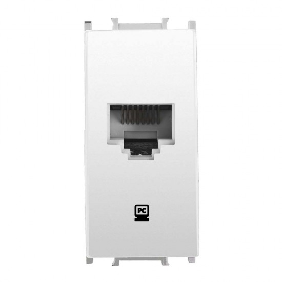 Viko Panasonic Thea Modüler Opak Beyaz 1M Data Prizi Cat6 Mekanizma + Düğme/Kapak