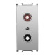 Viko Panasonic Thea Modüler Metalik Beyaz 1M Müzik Yayın Prizi Mekanizma + Düğme/Kapak