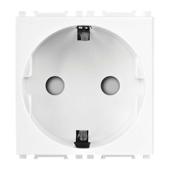 Viko Panasonic Thea Modüler Opak Beyaz 2M Topraklı Priz Mekanizma + Düğme/Kapak