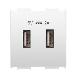 Viko Panasonic Thea Modüler Opak Beyaz 2M USB Priz Mekanizma + Düğme/Kapak