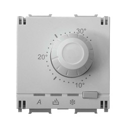 Viko Panasonic Thea Modüler Metalik Beyaz 2M Analog Termostat Mekanizma + Düğme/Kapak