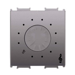 Viko Panasonic Thea Modüler Antrasit 2M Acil Anonslu Müzik Yayın Anahtarı Mekanizma + Düğme/Kapak