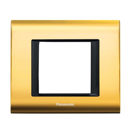 Viko Panasonic Thea Sistema Gold Siyah 2M Çerçeve