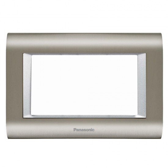 Viko Panasonic Thea Sistema Inox + Metalik Beyaz 3M Çerçeve