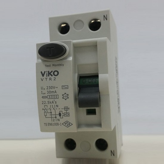 Viko VTR2-2530 Kaçak Akım Koruma Rölesi 1X25A 30 mA