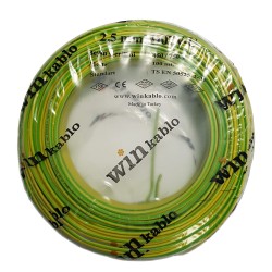 Win H07V-U 2,5 mm NYA Kablo Sarı Yeşil
